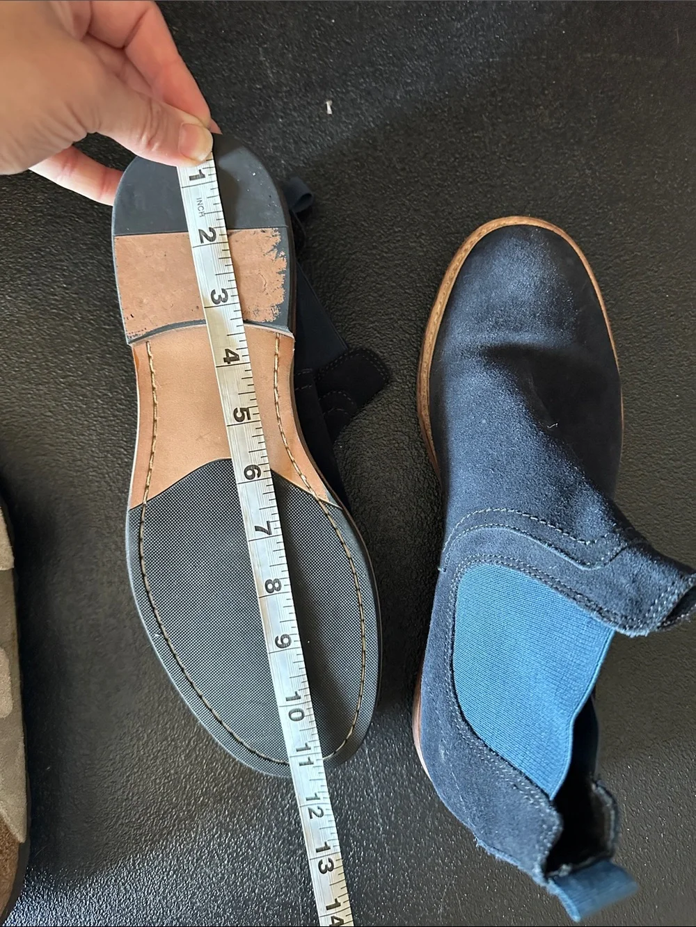 The Rail Navy Suede Chelsea Boots Men’s 8